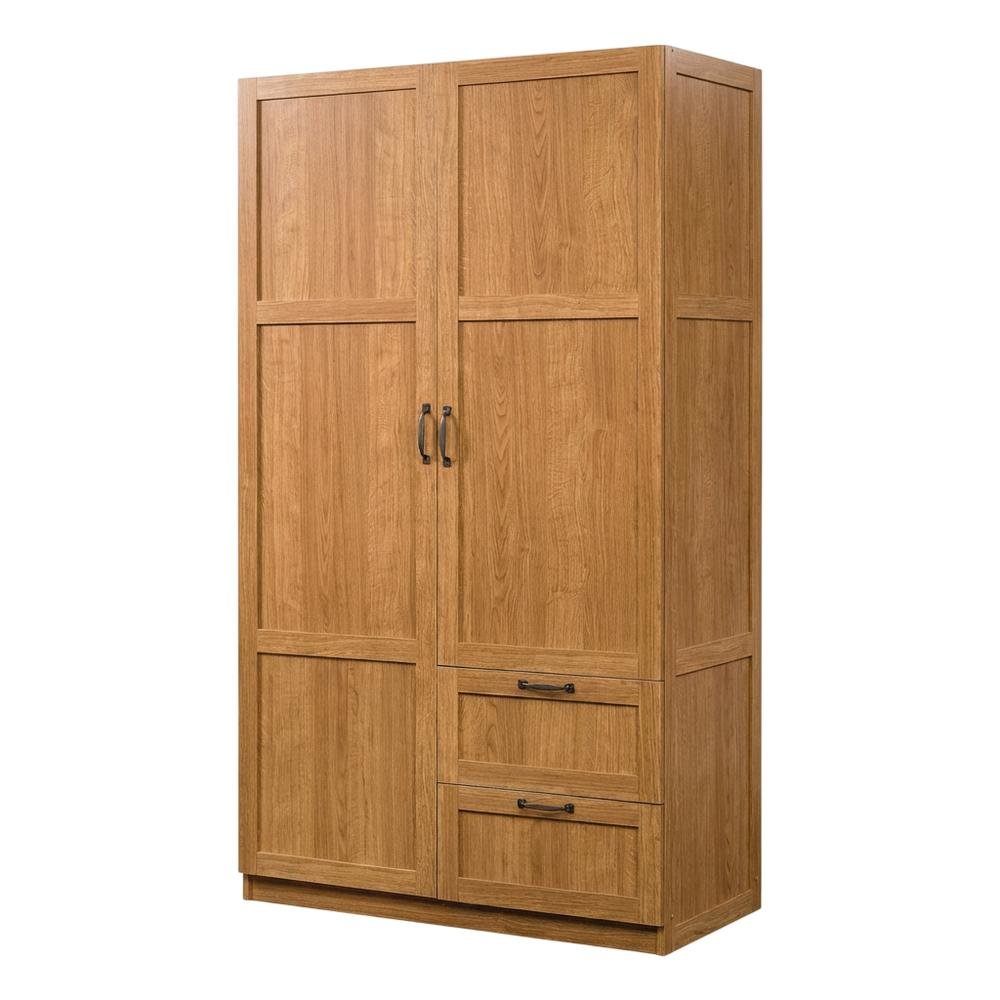 Brown Wood Armoire With Spacious Storage And Classic Rectangular Design. Picture 1