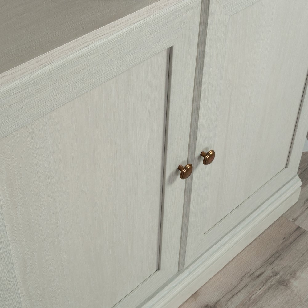 5-Shelf/Book Shelf 2-Door Bookcase, Glacier Oak Finish. Picture 11