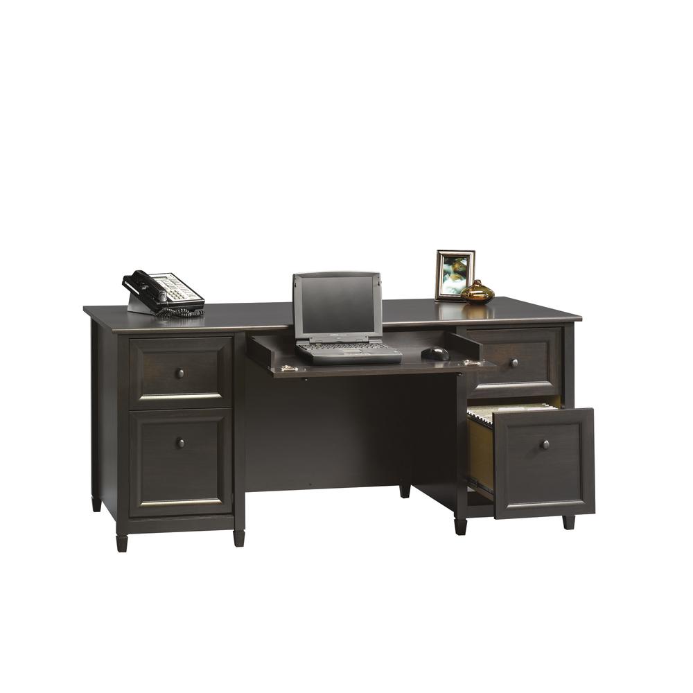 Edge Water Executive Desk, Estate Black finish. Picture 8