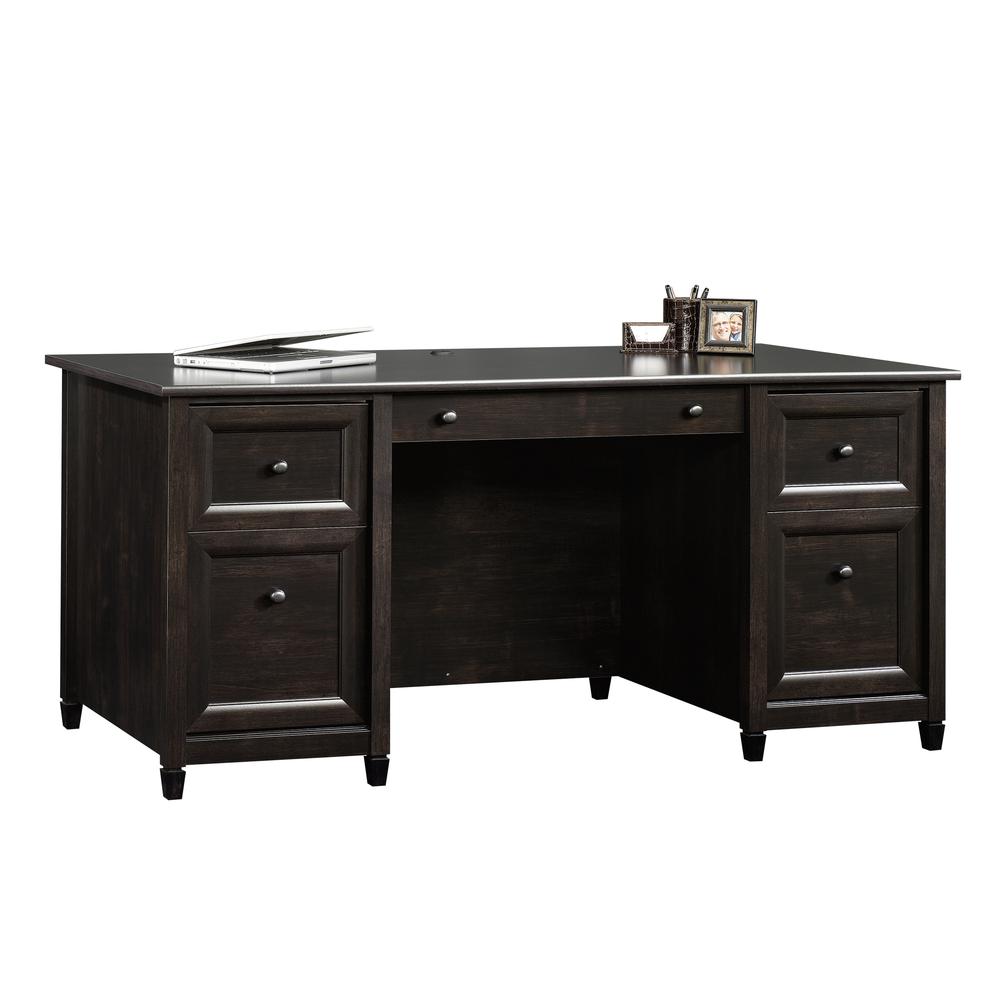 Edge Water Executive Desk, Estate Black finish. Picture 1