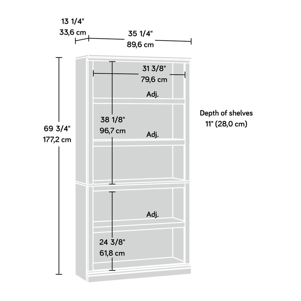 5-Shelf Split Bookcase Ooa. Picture 4