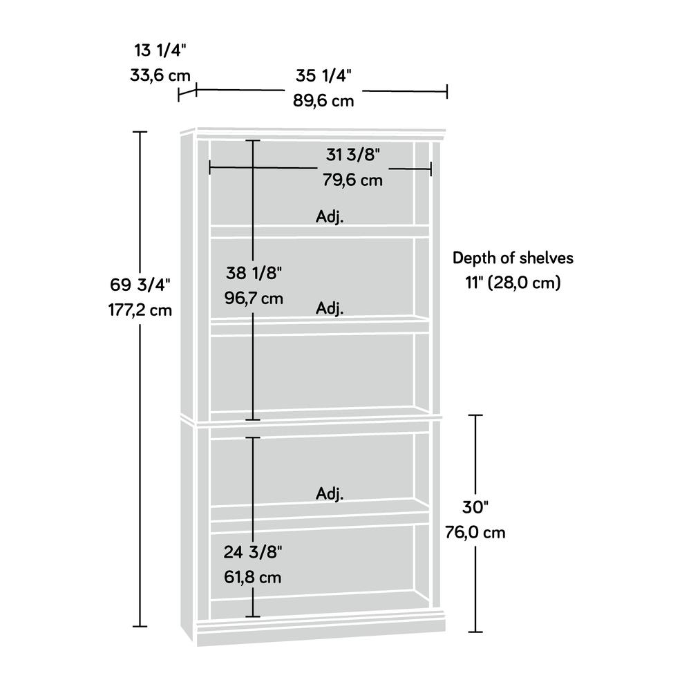 Miscellaneous Storage Bookcase, Jamocha Wood finish. Picture 2
