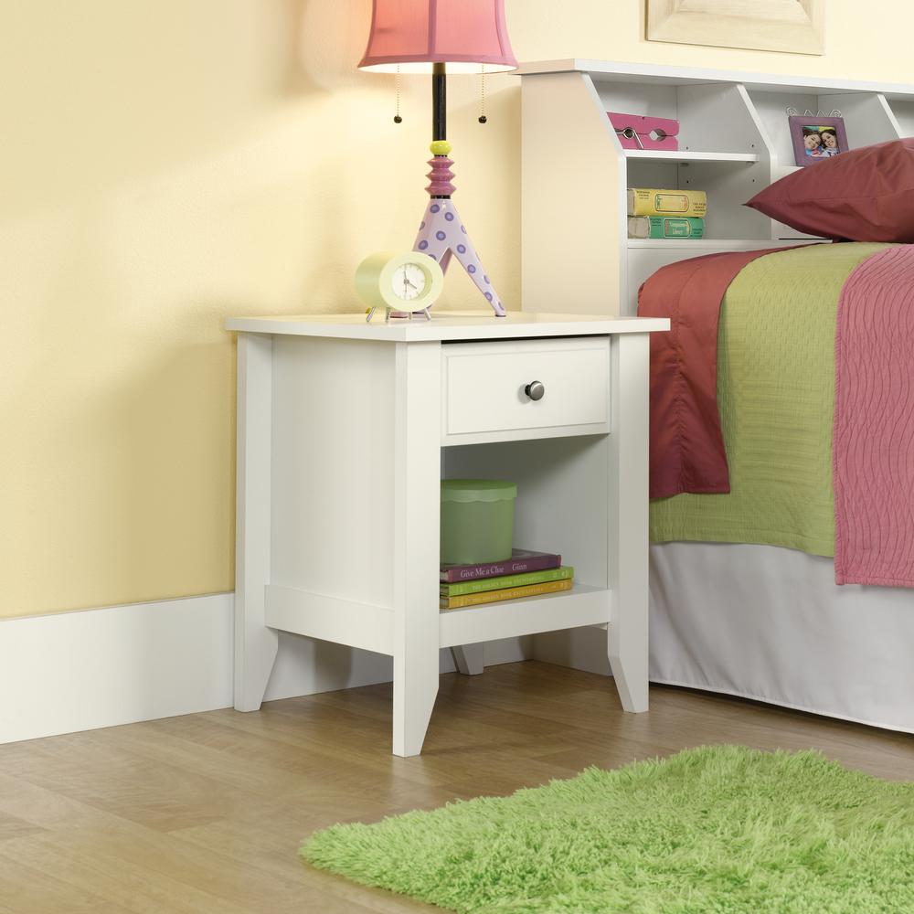 Shoal Creek Night Stand, Soft White finish. Picture 5