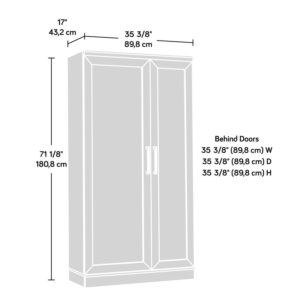HomePlus Storage Cabinet, Dakota Oak finish. Picture 13