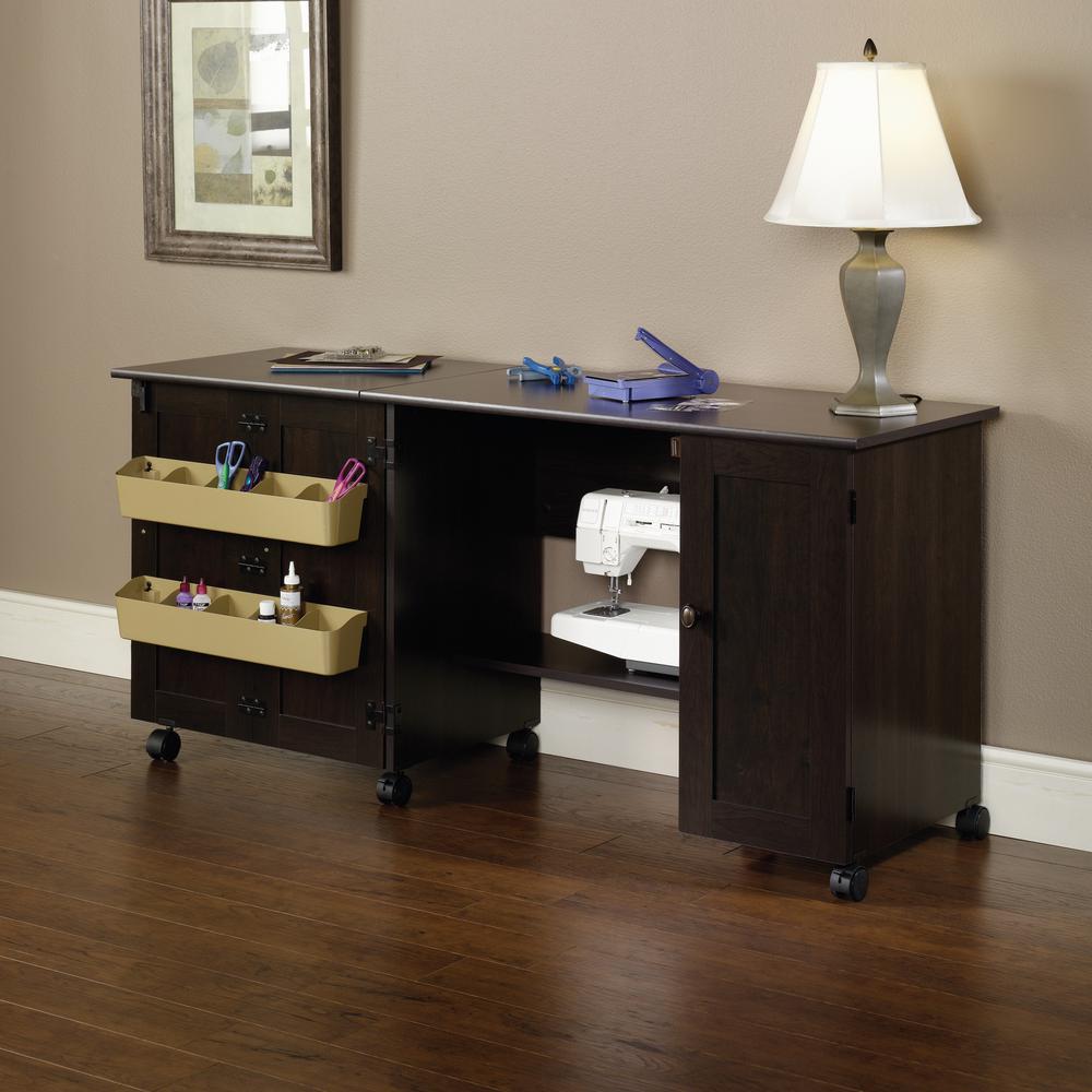 Miscellaneous Storage Craft & Hobby Storage, Cinnamon Cherry finish. Picture 4