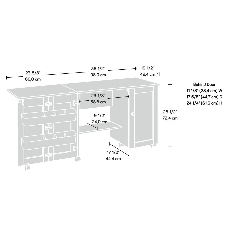 Miscellaneous Storage Craft & Hobby Storage, Cinnamon Cherry finish. Picture 5