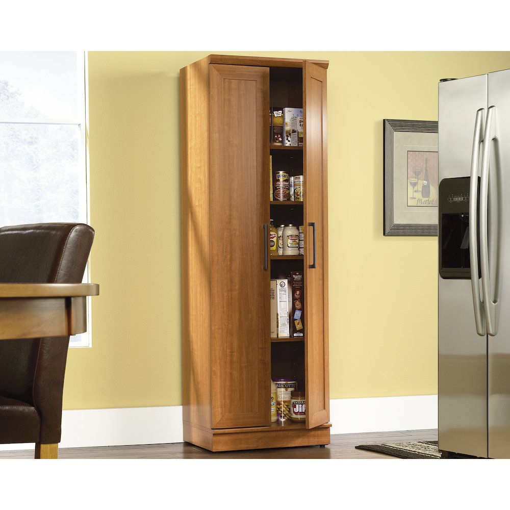 HomePlus Storage Cabinet, Sienna Oak finish. Picture 3