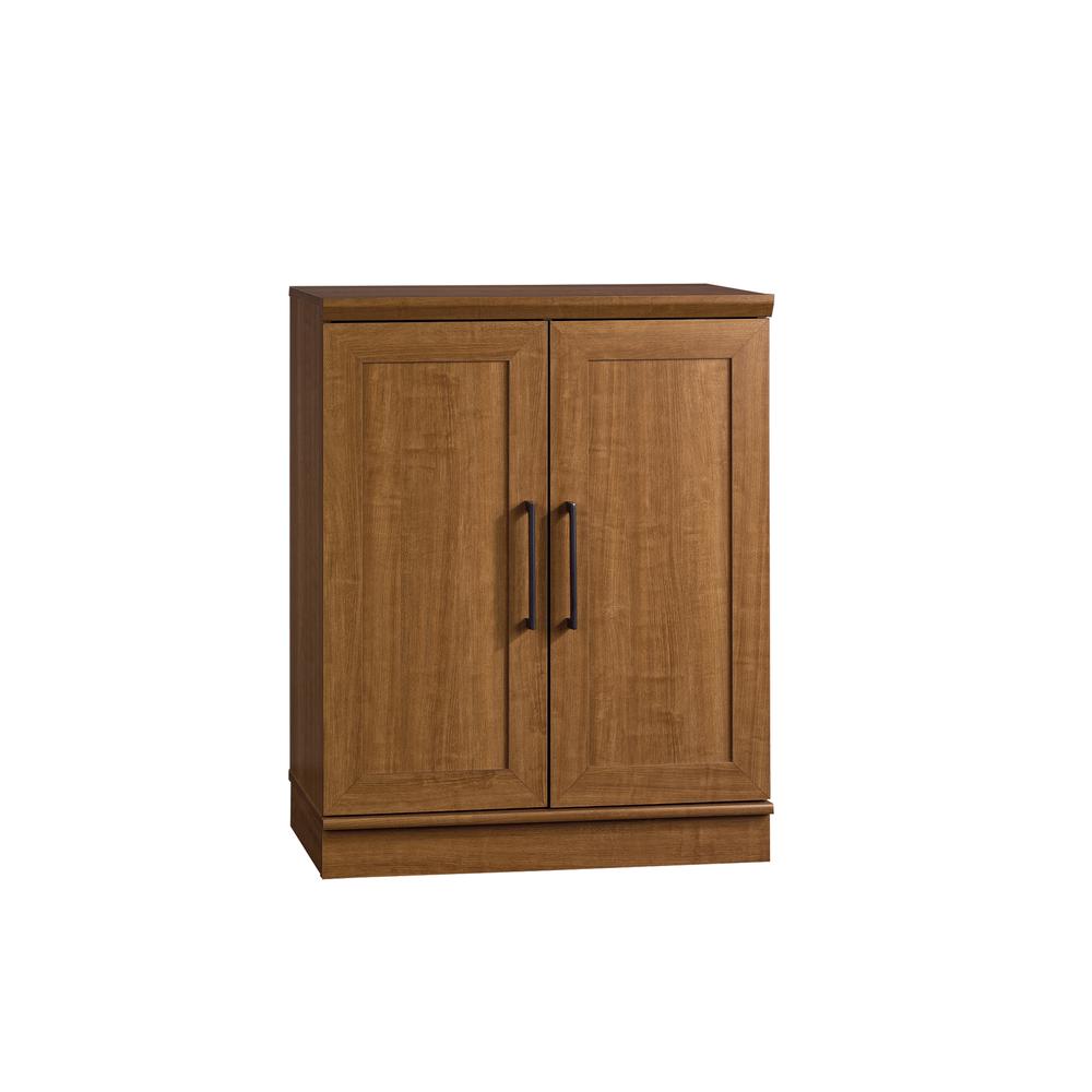HomePlus Storage Cabinet, Sienna Oak finish. Picture 1