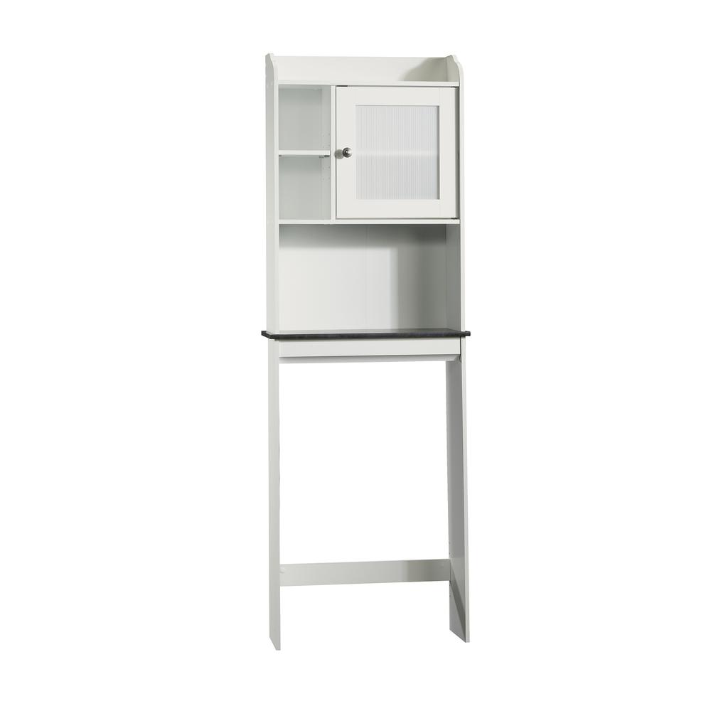 Caraway Bath Over Toilet Cabinet, Soft White finish. Picture 2