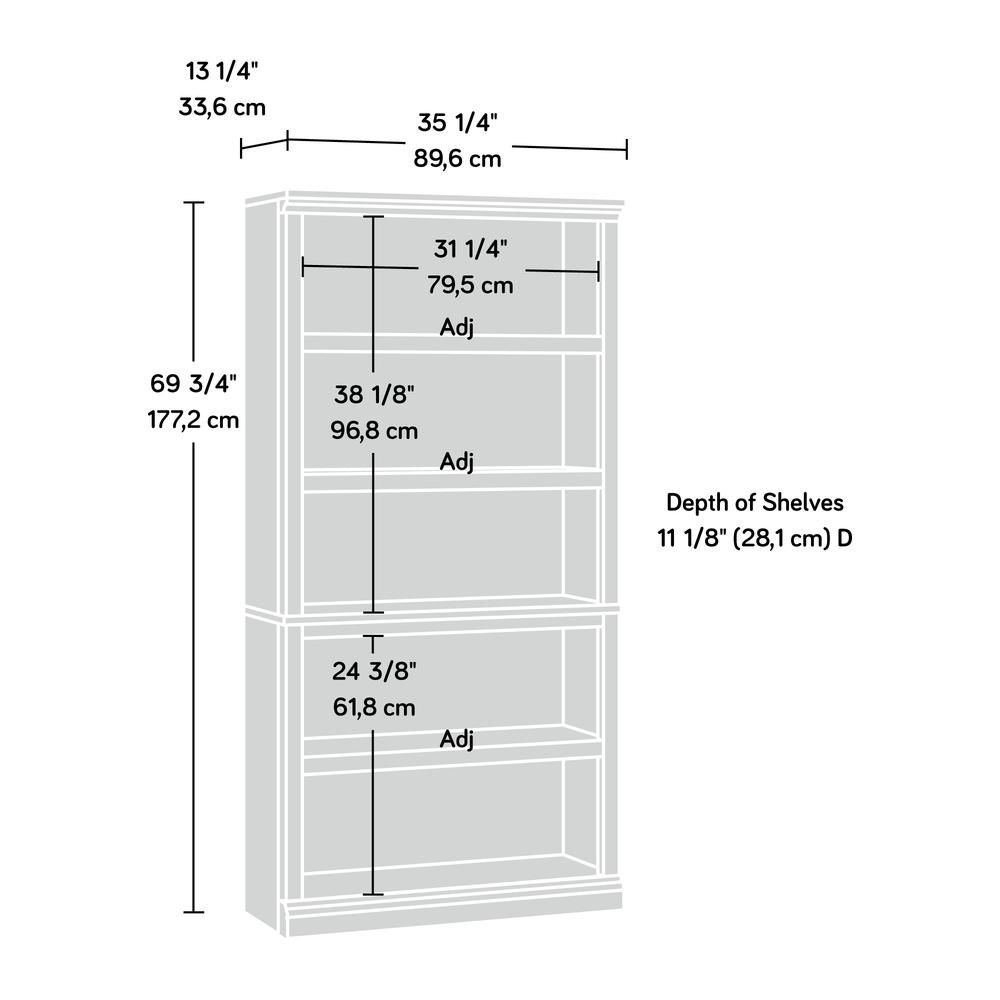 5-Shelf Bookcase Esb. Picture 2
