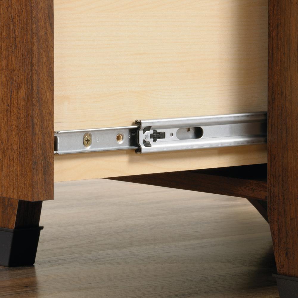 Carson Forge L Desk, Washington Cherry finish. Picture 9