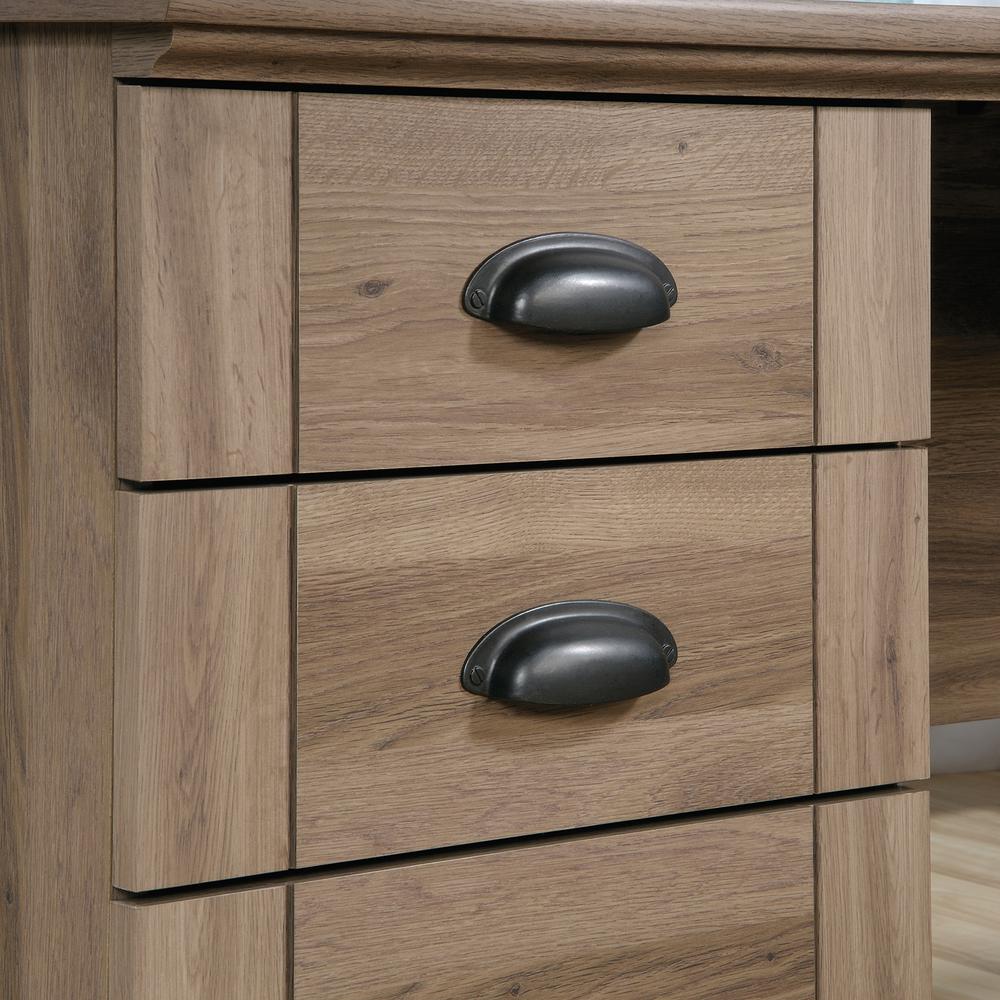 Harbor View L Desk, Salt Oak finish. Picture 6