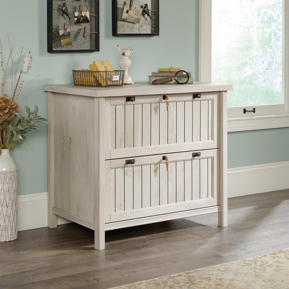 Costa Commercial Office File Cabinet, Chalked Chestnut finish. Picture 6