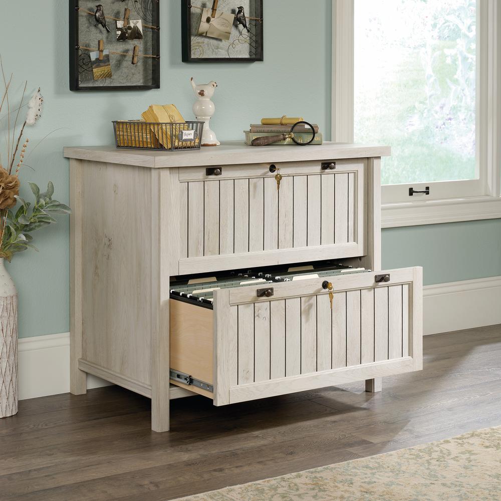 Costa Commercial Office File Cabinet, Chalked Chestnut finish. Picture 7
