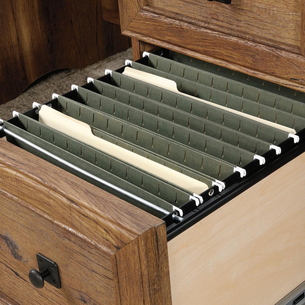 Palladia Executive Desk, Vintage Oak finish. Picture 11