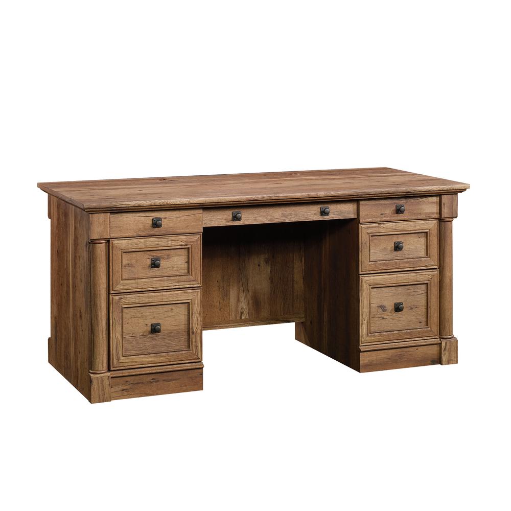 Palladia Executive Desk, Vintage Oak finish. Picture 2