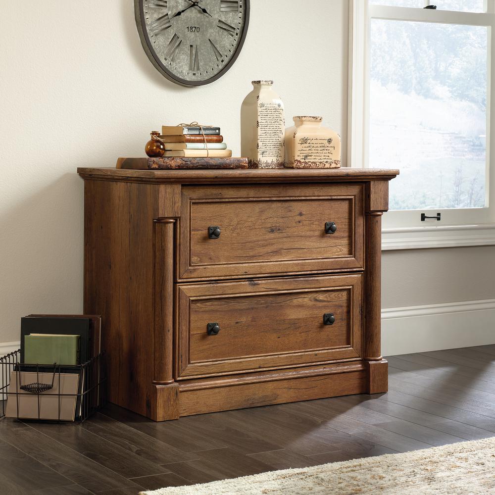 Palladia File Cabinet, Vintage Oak finish. Picture 4