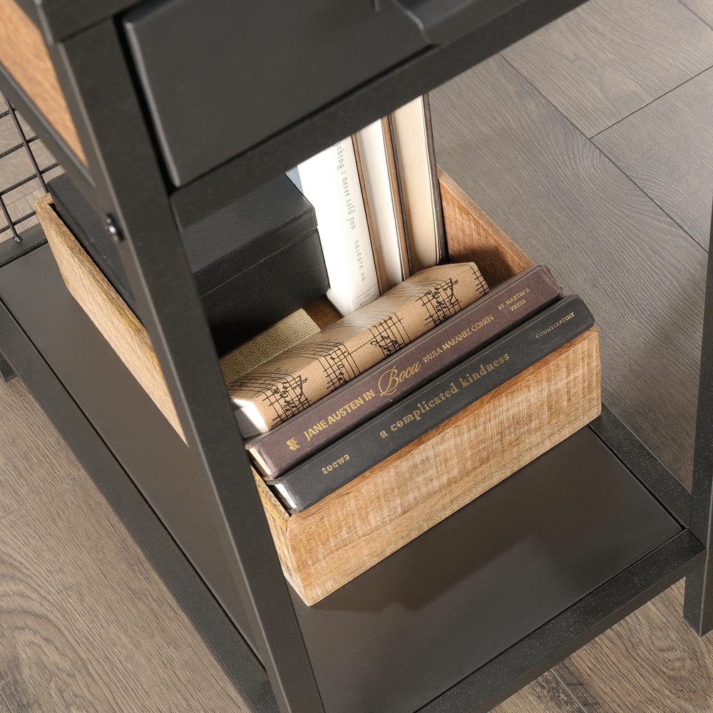 Boulevard Cafe L Desk, Black finish. Picture 11