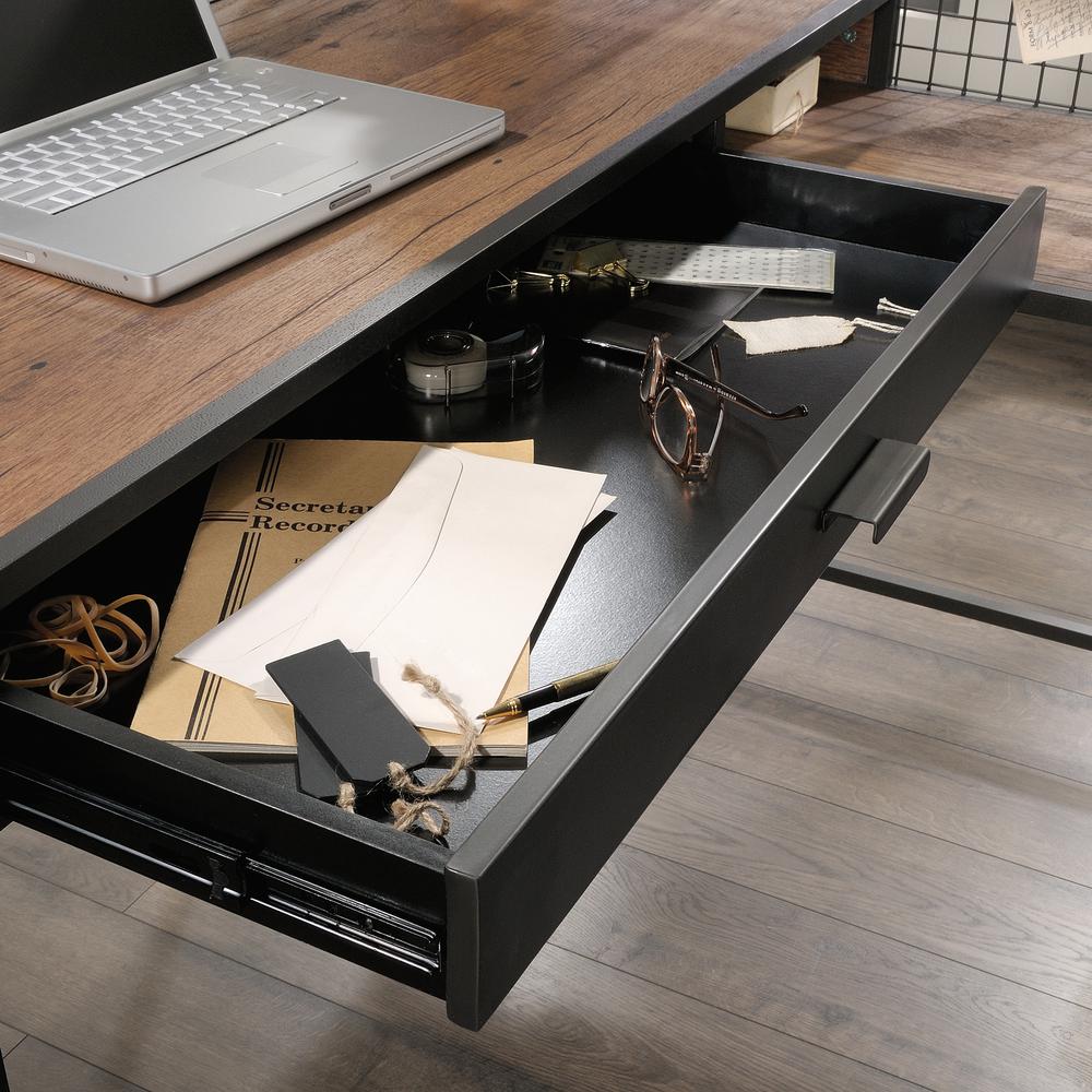 Boulevard Cafe L Desk, Black finish. Picture 16