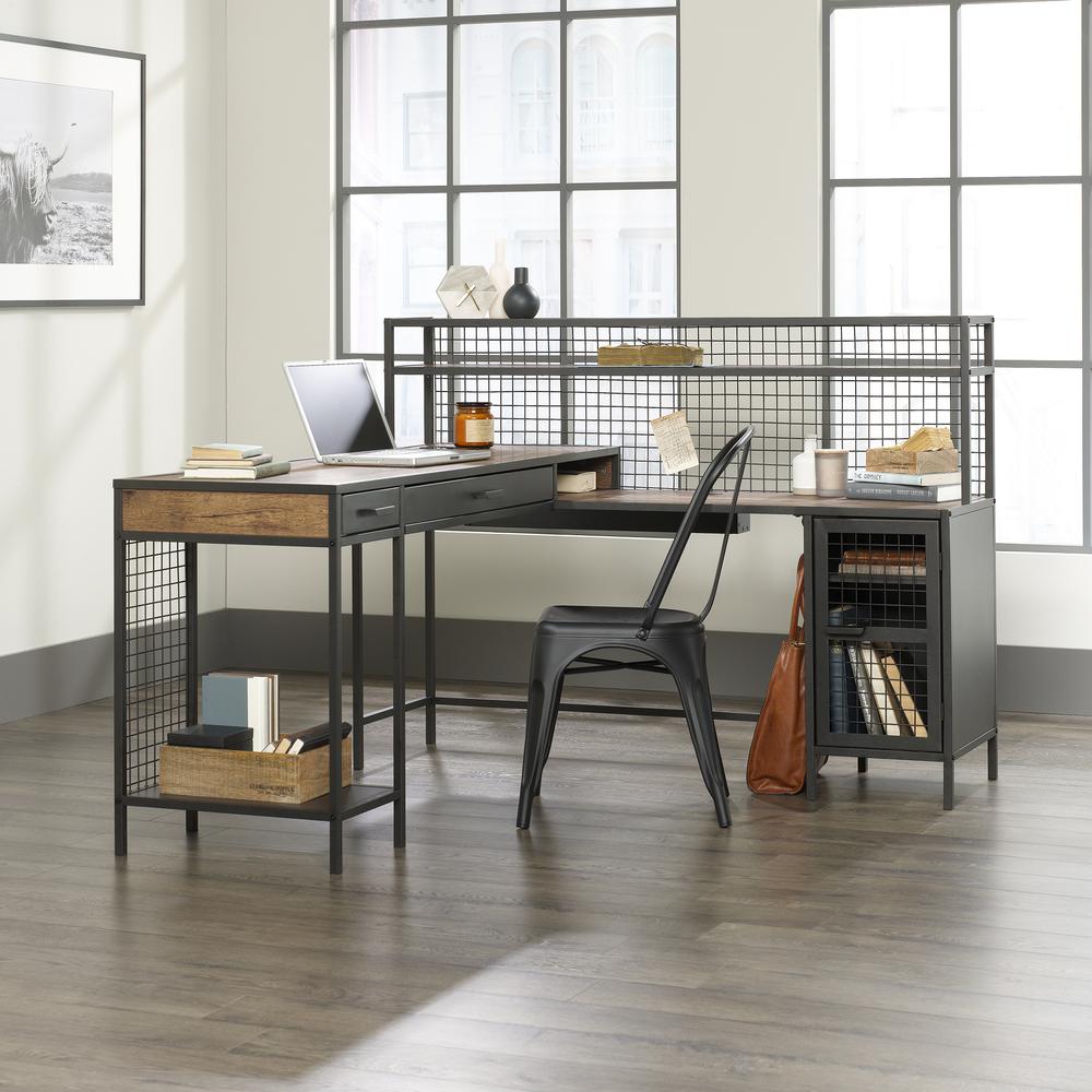 Boulevard Cafe L Desk, Black finish. Picture 13