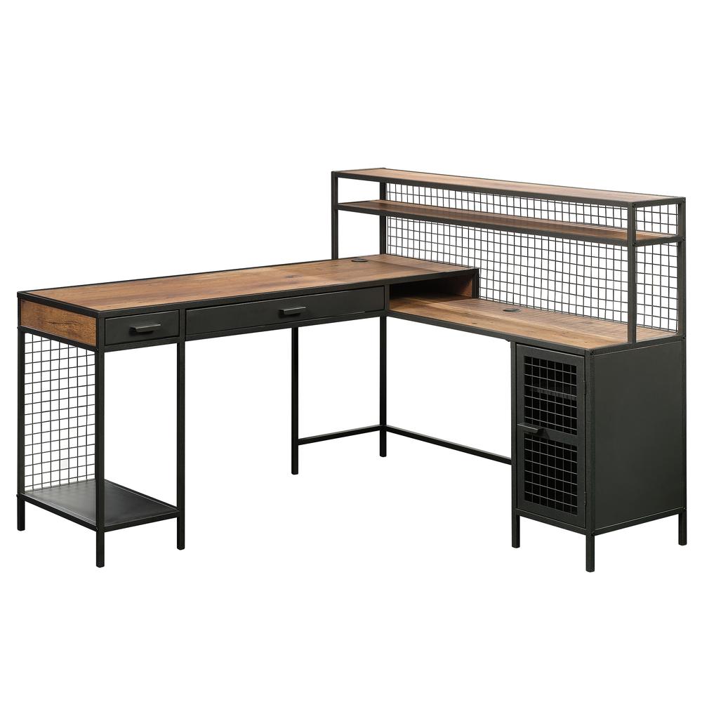 Boulevard Cafe L Desk, Black finish. Picture 3