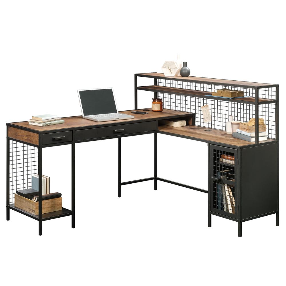Boulevard Cafe L Desk, Black finish. Picture 2
