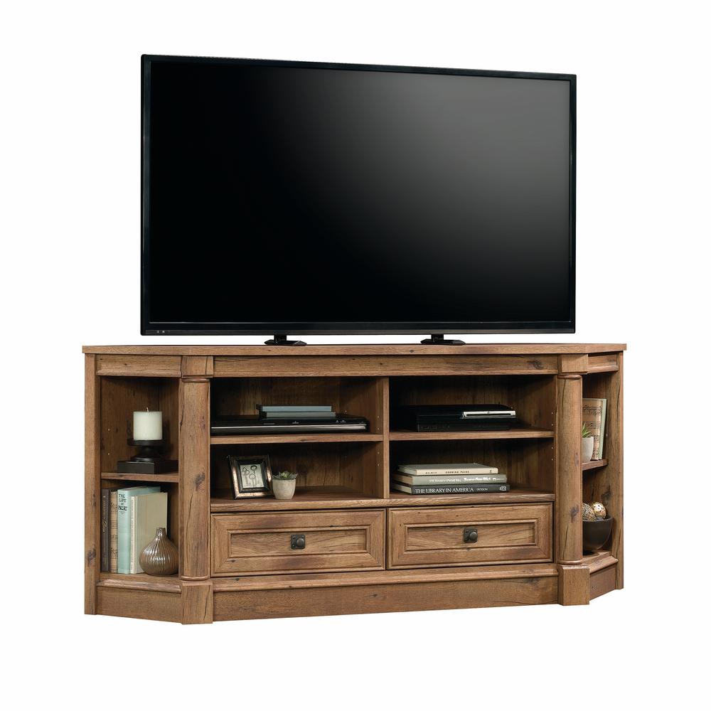Palladia Entertainment Credenza, For TVs up to 60", Vintage Oak finish. Picture 1