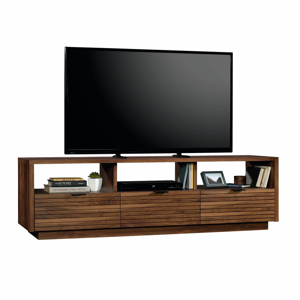 Harvey Park Credenza, For TVs up to 70", Grand Walnut finish. Picture 1