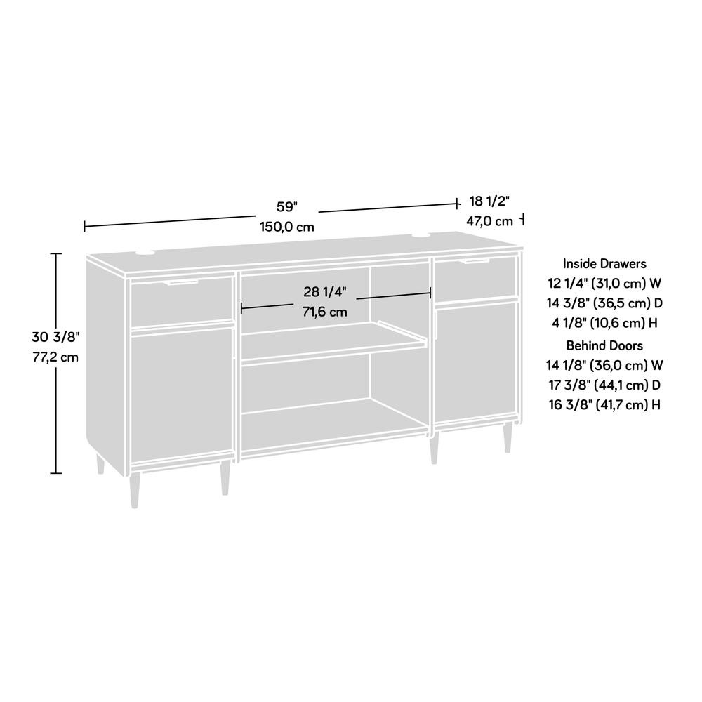 Clifford Place Commercial Office Credenza, Grand Walnut finish. Picture 8