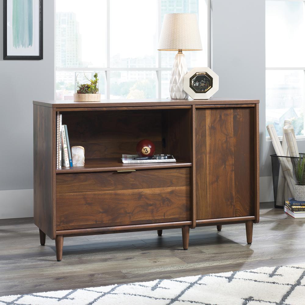 Clifford Place Credenza, For TVs up to 46", Grand Walnut finish. Picture 6