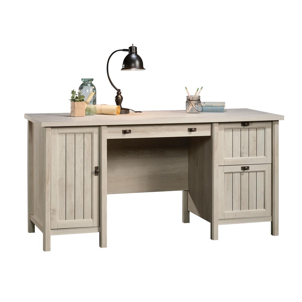 Costa Commercial Office Desk, Chalked Chestnut finish. Picture 1