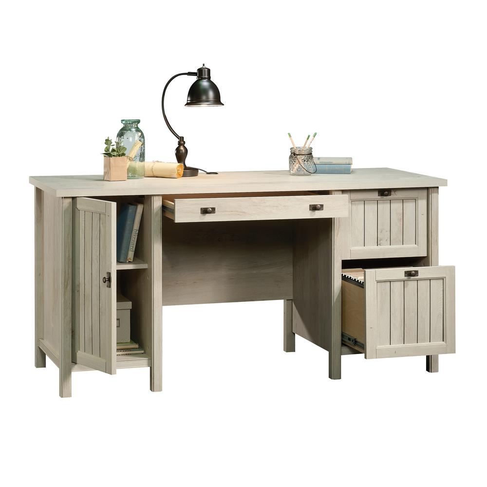 Costa Commercial Office Desk, Chalked Chestnut finish. Picture 2