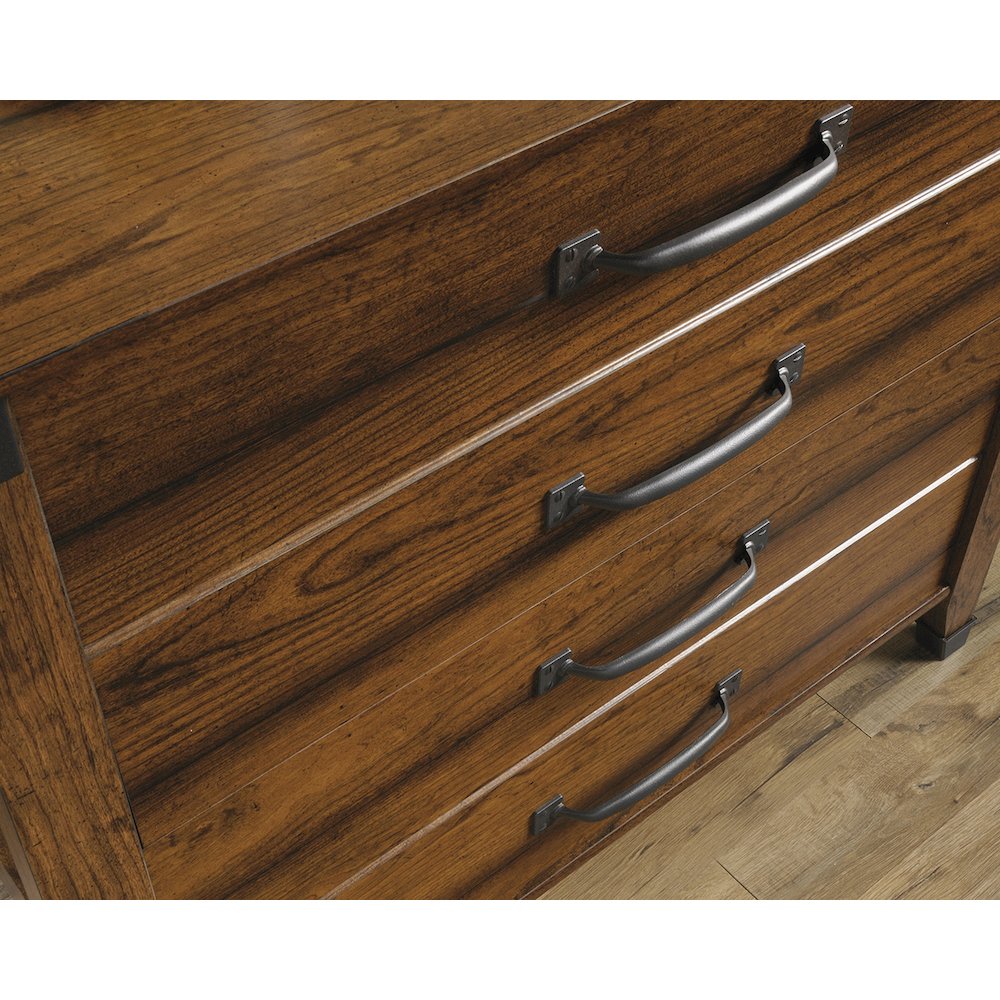 Carson Forge File Cabinet, Washington Cherry finish. Picture 6