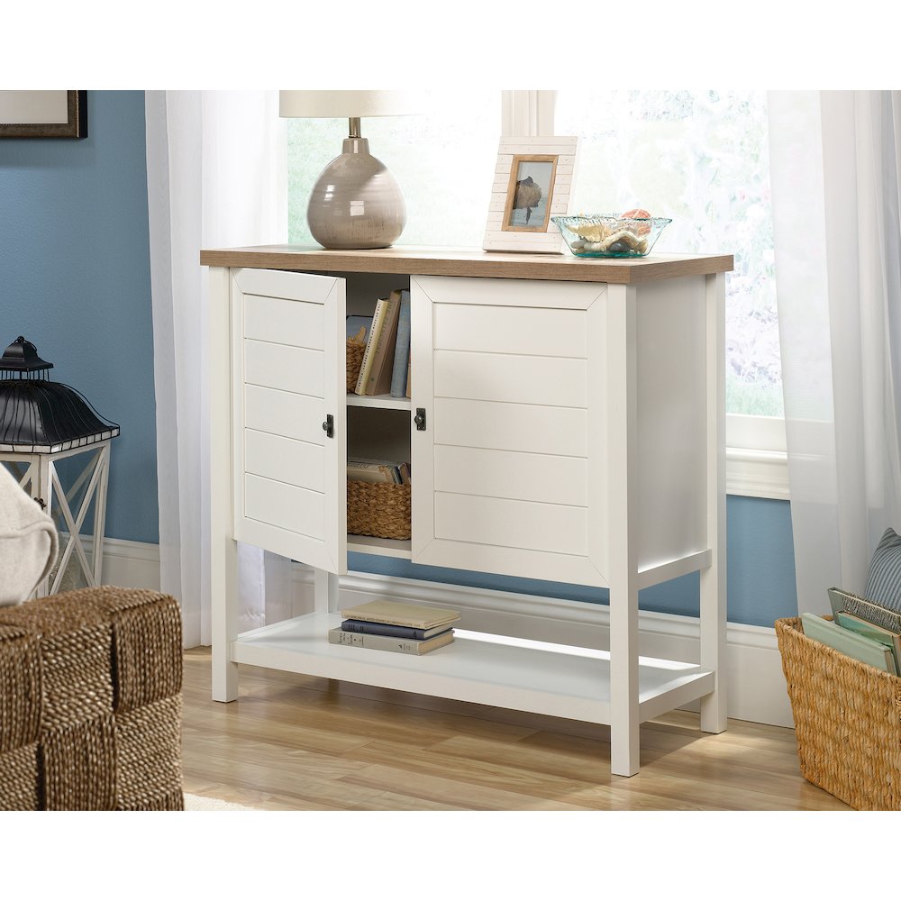Cottage Road Storage Cabinet, Soft White finish. Picture 3