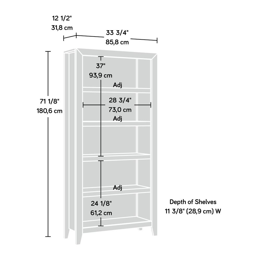 Dakota Pass 5-Shelf Bookcase Chp. Picture 2