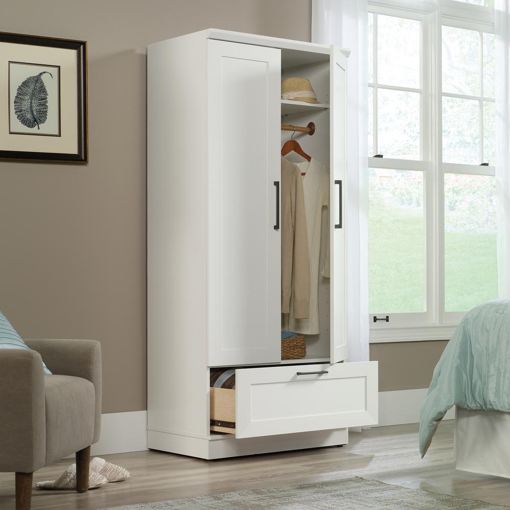 HomePlus Storage Armoire, Soft White finish. Picture 9