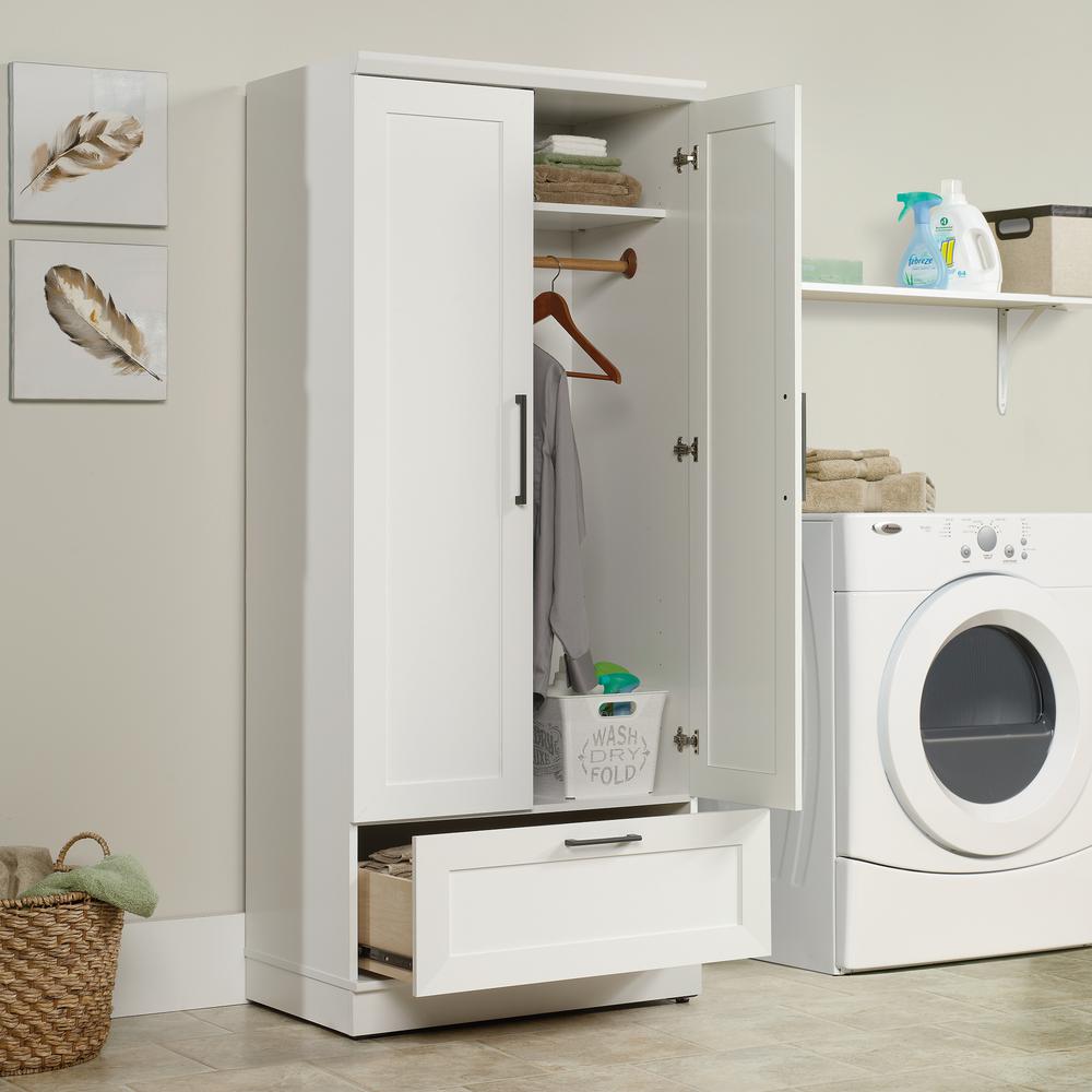 HomePlus Storage Armoire, Soft White finish. Picture 12