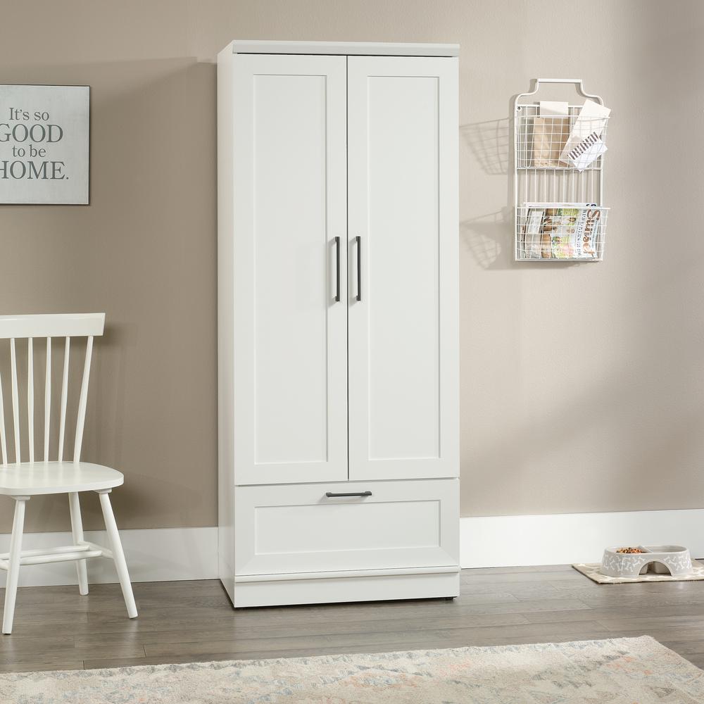 HomePlus Storage Armoire, Soft White finish. Picture 13