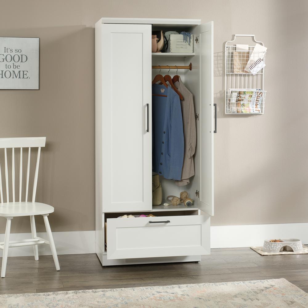 HomePlus Storage Armoire, Soft White finish. Picture 14