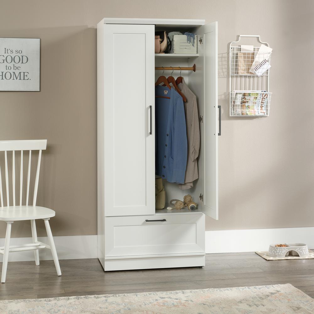 HomePlus Storage Armoire, Soft White finish. Picture 15