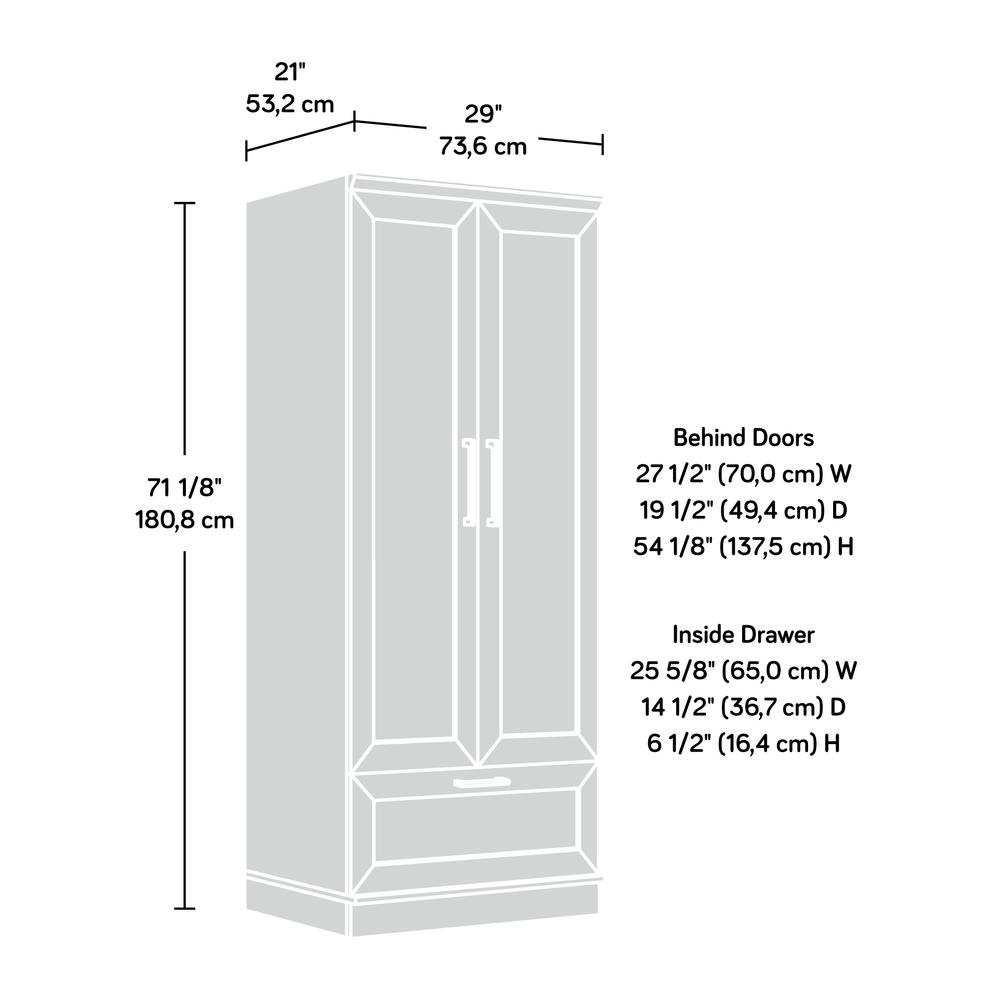 HomePlus Storage Armoire, Soft White finish. Picture 17