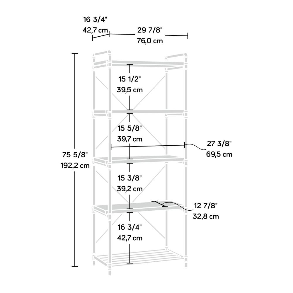 Iron City Tall Bookcase. Picture 2