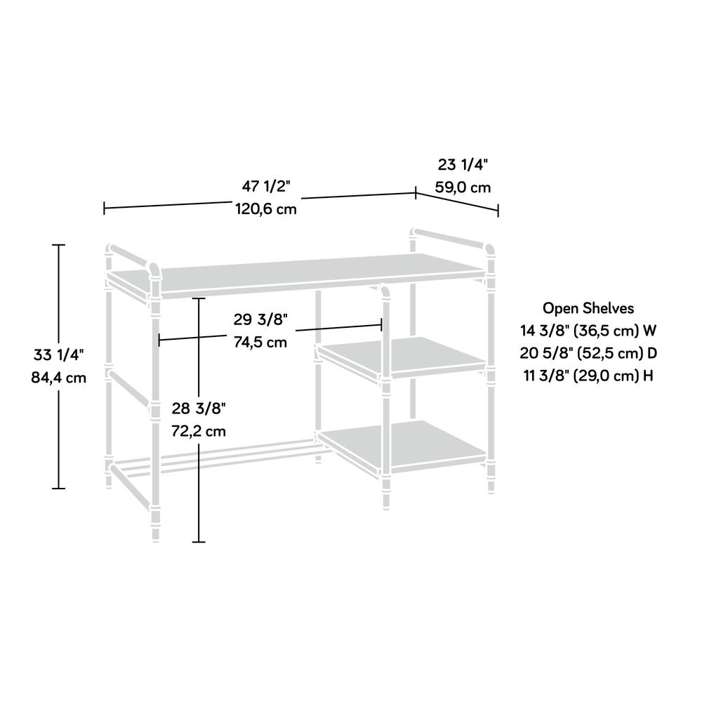 Iron City Desk, Checked Oak. Picture 2