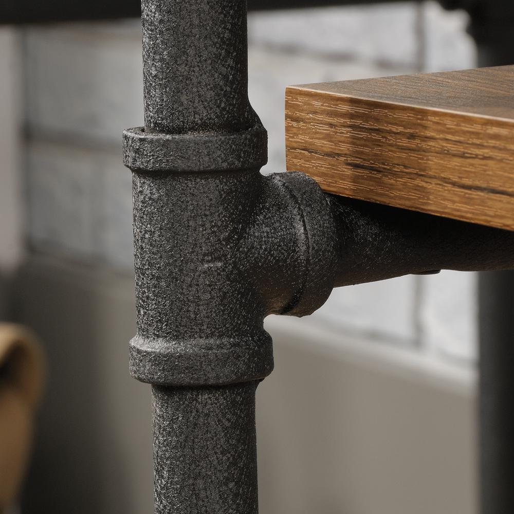 Iron City Desk, Checked Oak. Picture 7