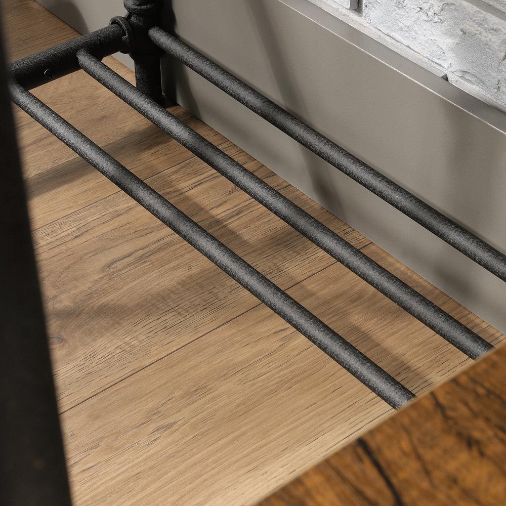 Iron City Desk, Checked Oak. Picture 11