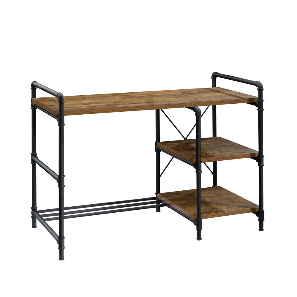 Iron City Desk, Checked Oak. Picture 3