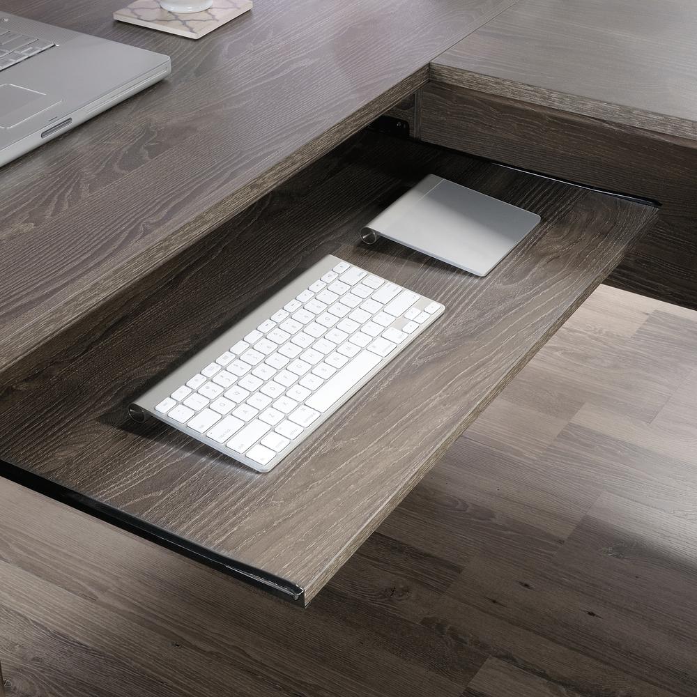 Hammond Commercial Office L Desk, Emery Oak finish. Picture 8