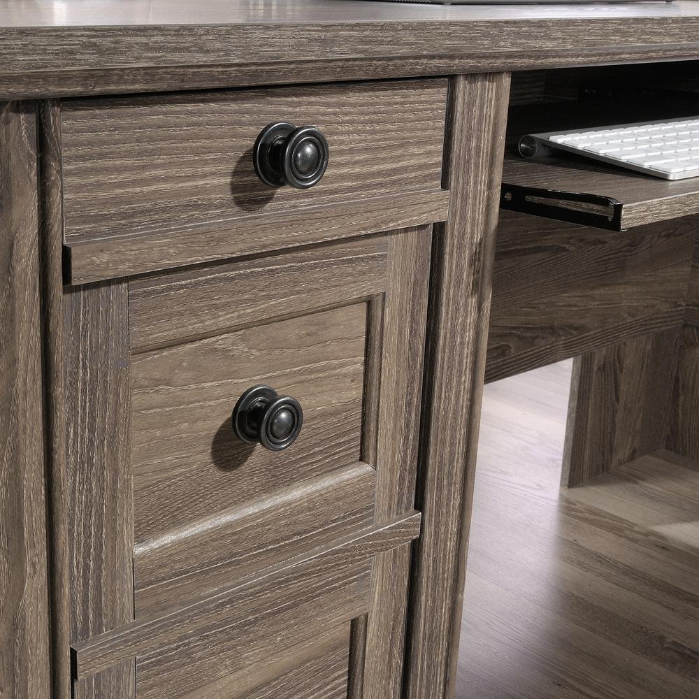 Hammond Commercial Office L Desk, Emery Oak finish. Picture 18