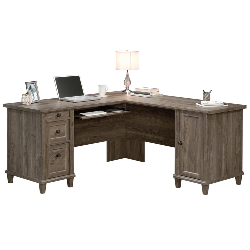 Hammond Commercial Office L Desk, Emery Oak finish. Picture 2