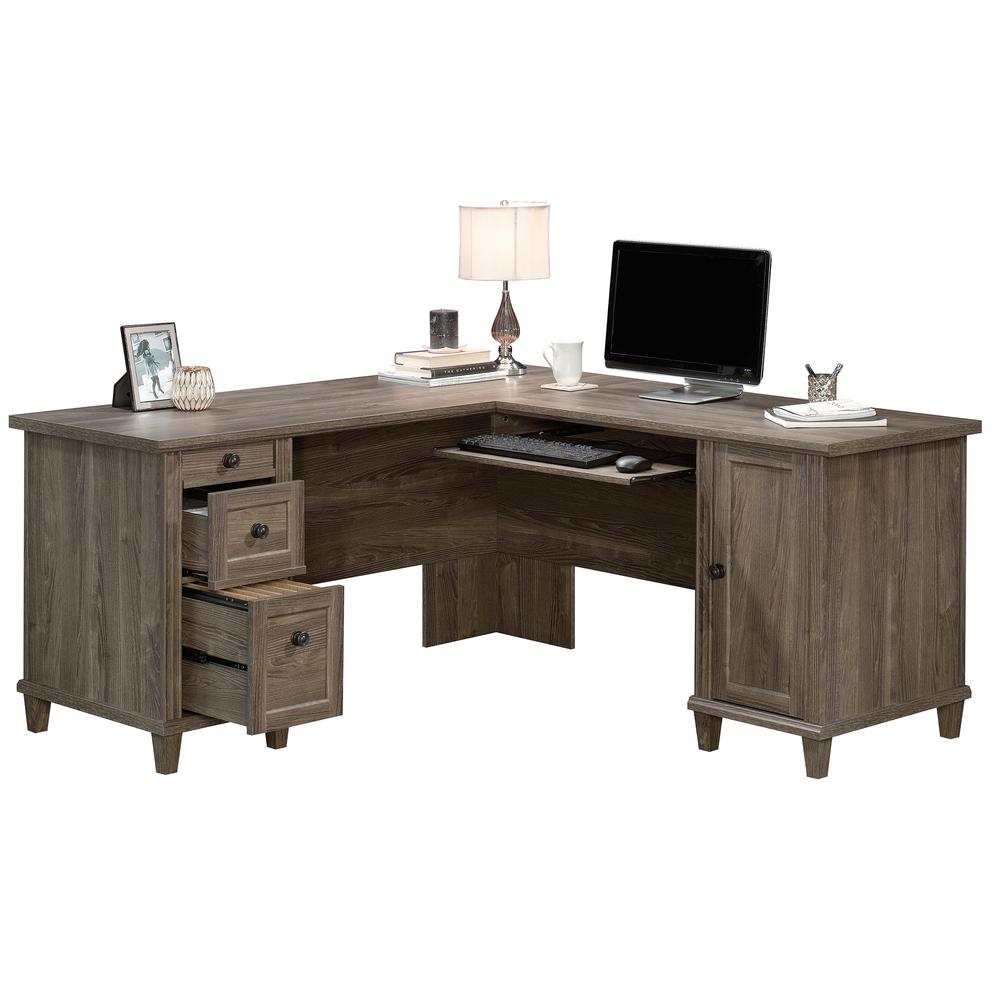 Hammond Commercial Office L Desk, Emery Oak finish. Picture 3